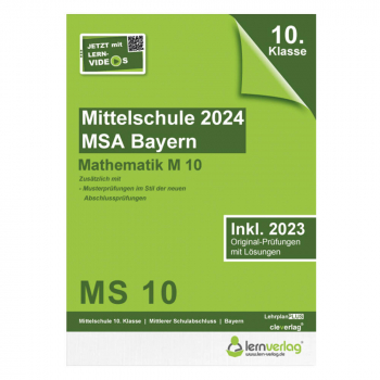 Prüfungstrainer Mittelschule M10 Mathematik Bayern 2024 ISBN  9783743001152